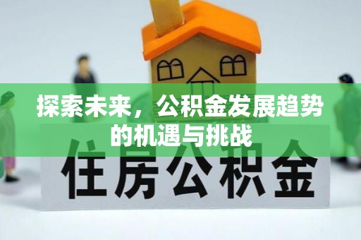铁门关探索未来，公积金发展趋势的机遇与挑战