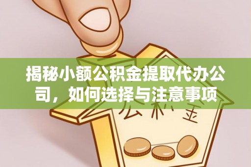 铁门关揭秘小额公积金提取代办公司，如何选择与注意事项