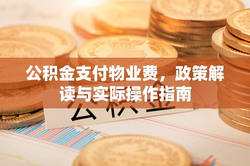 铁门关公积金支付物业费，政策解读与实际操作指南