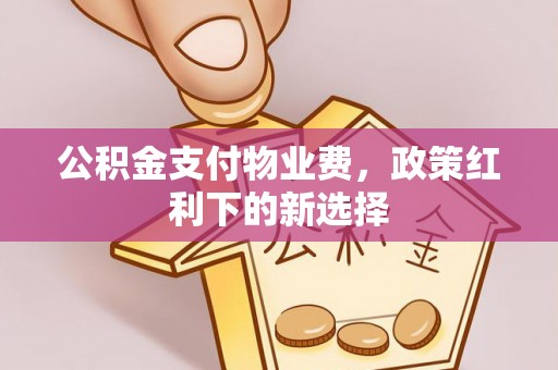 铁门关公积金支付物业费，政策红利下的新选择