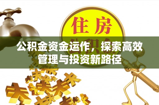 铁门关公积金资金运作，探索高效管理与投资新路径
