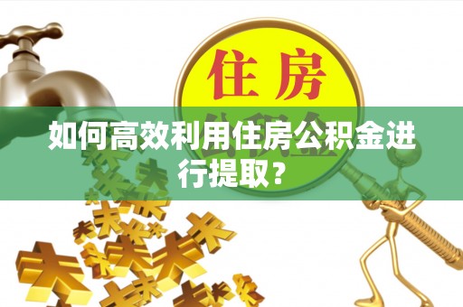 铁门关如何高效利用住房公积金进行提取？