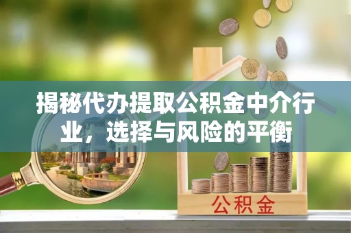 铁门关揭秘代办提取公积金中介行业，选择与风险的平衡